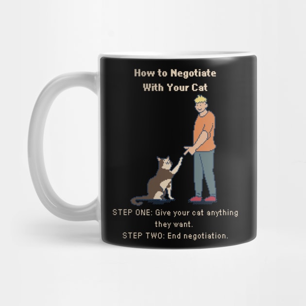 How to Negotiate with Your Cat - 8bit Pixelart by pxlboy